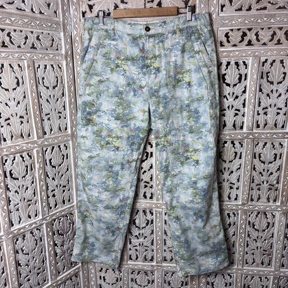 Anthropologie Pants - Pilcro at Anthropologie The Roamer Trousers/Jeans Blue Painted Artsy Boho SZ 32